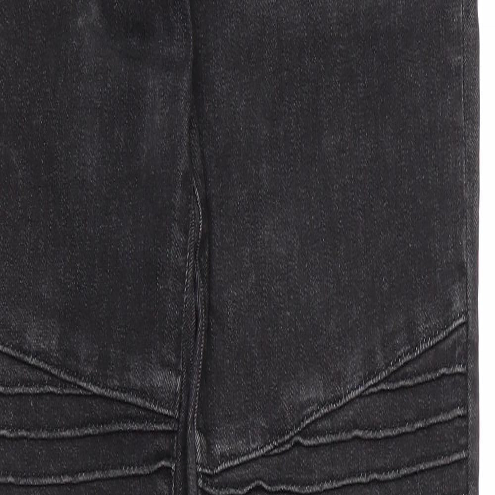 Gap Boys Black  Cotton Straight Jeans Size 16 Years L30 in Regular Zip