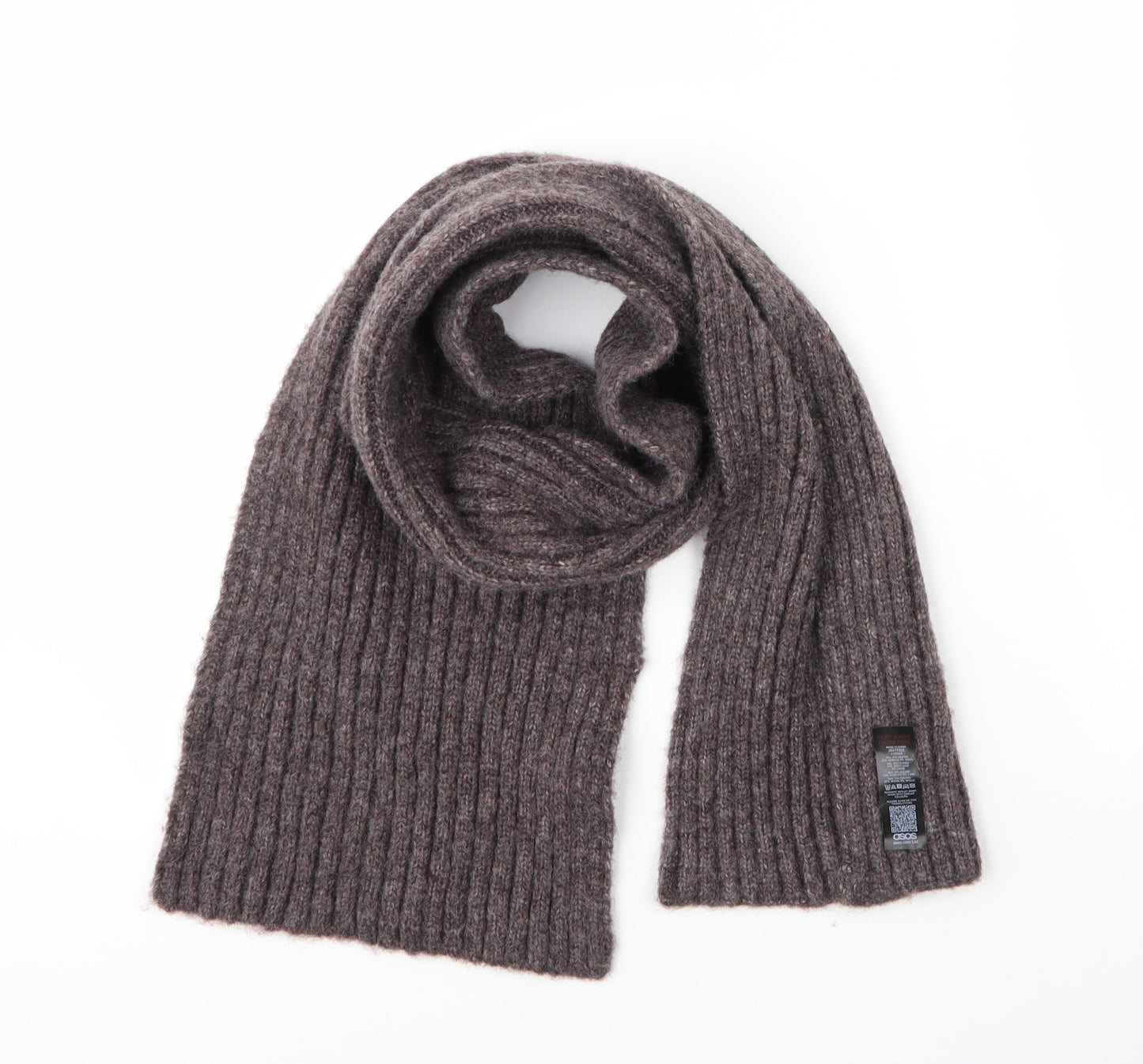 ASOS Unisex Brown  Acrylic  Scarf