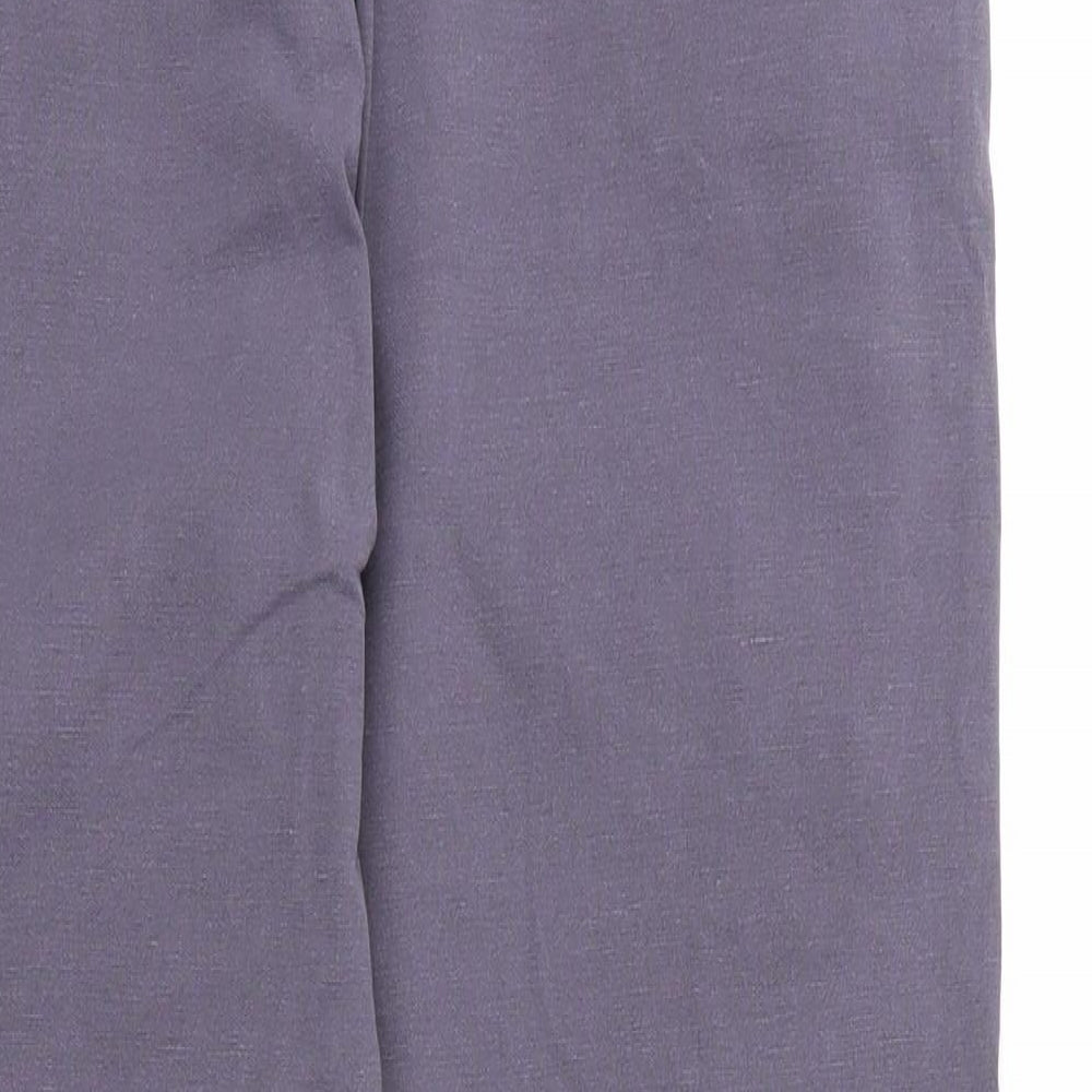White Stuff Womens Blue  Cotton Chino Trousers Size 12 L26 in Regular Zip