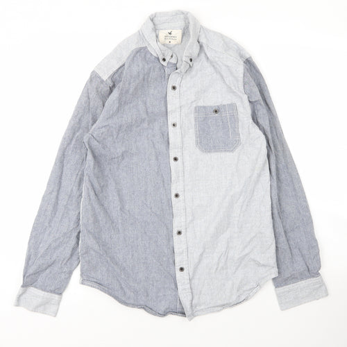 Irreverence Mens Blue  Cotton  Button-Up Size M Collared Button