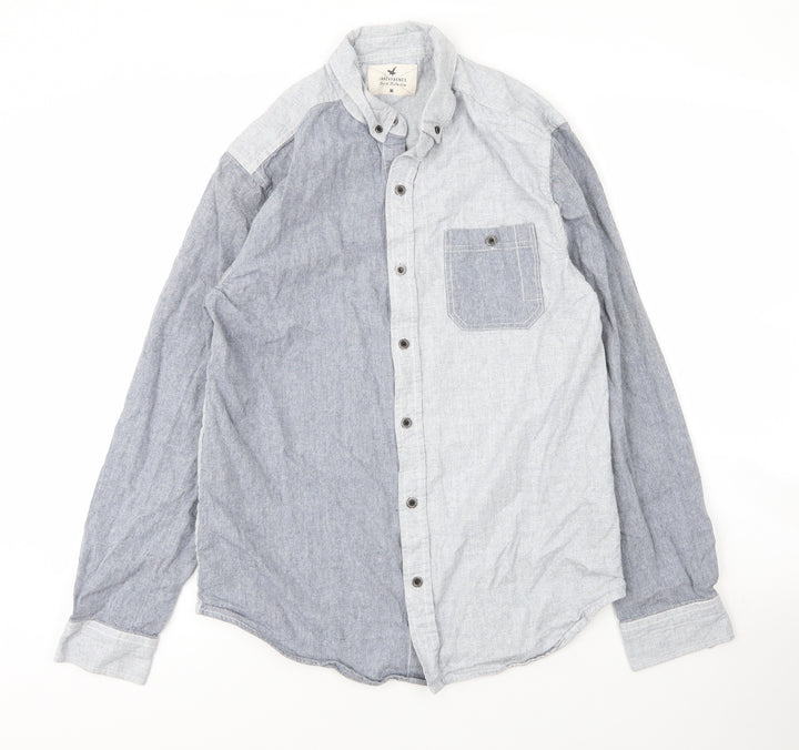 Irreverence Mens Blue  Cotton  Button-Up Size M Collared Button