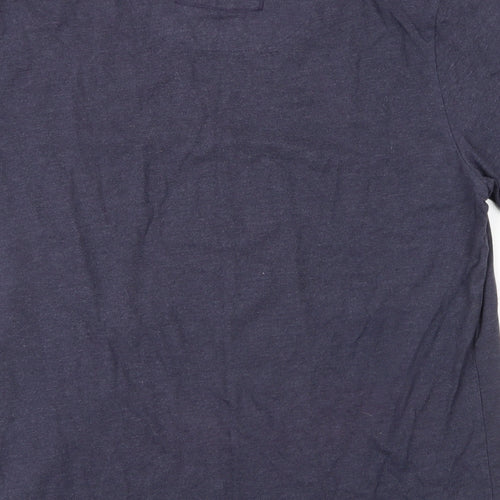 Debenhams Mens Blue  Cotton  T-Shirt Size L Round Neck