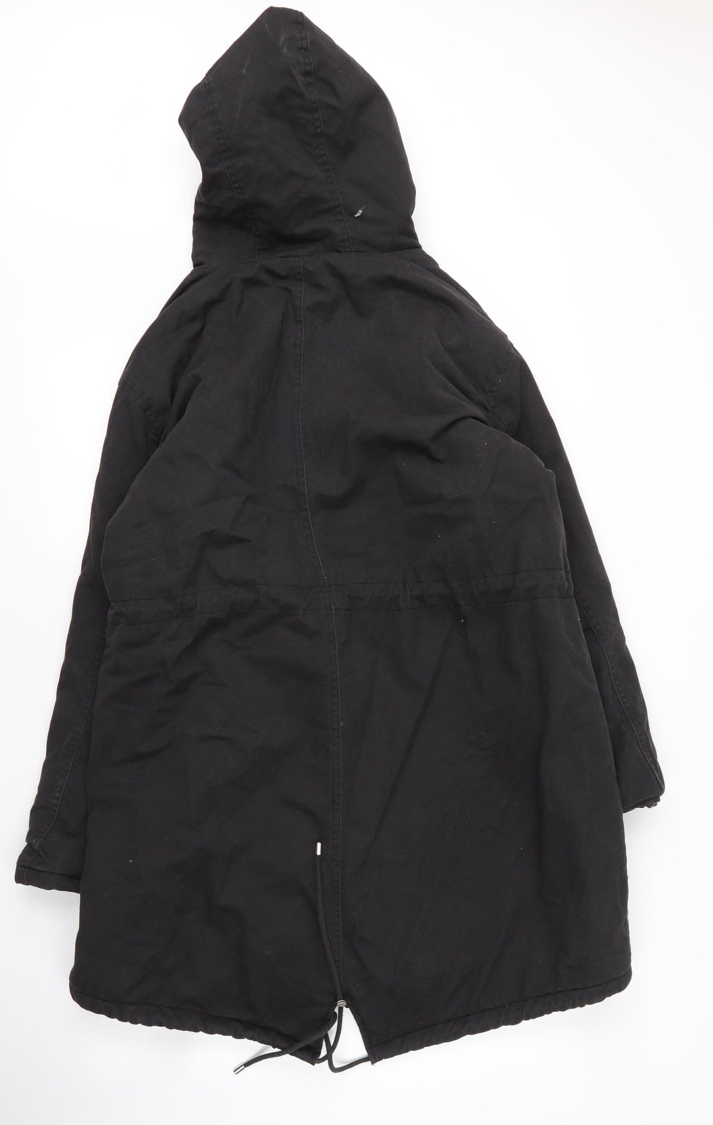 New Look Womens Black   Parka Coat Size 16  Zip