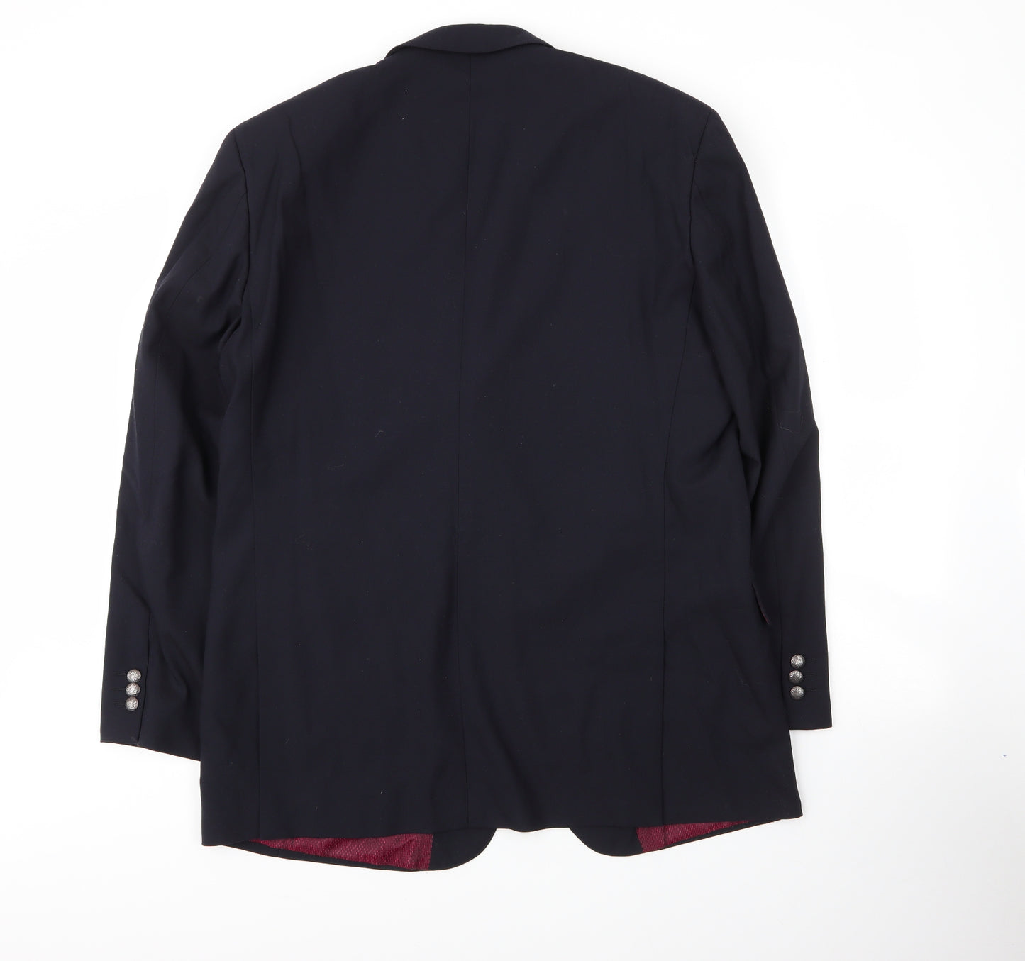 Skopes Mens Blue  Wool Jacket Suit Jacket Size 46