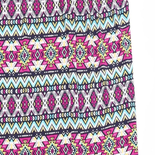 Be You Womens Purple Geometric Polyester Maxi  Size 12  Off the Shoulder