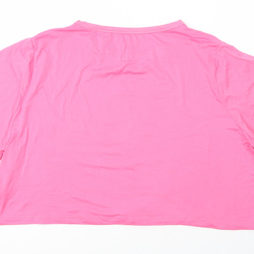 Chelsea Peers Womens Pink  Polyester Basic T-Shirt Size S Round Neck - PJ top