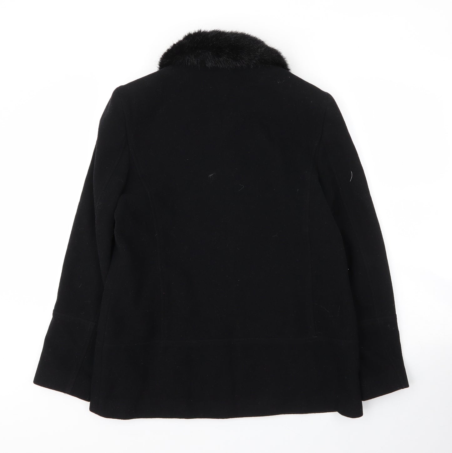 Etam Womens Black   Varsity Jacket Coat Size 12  Zip