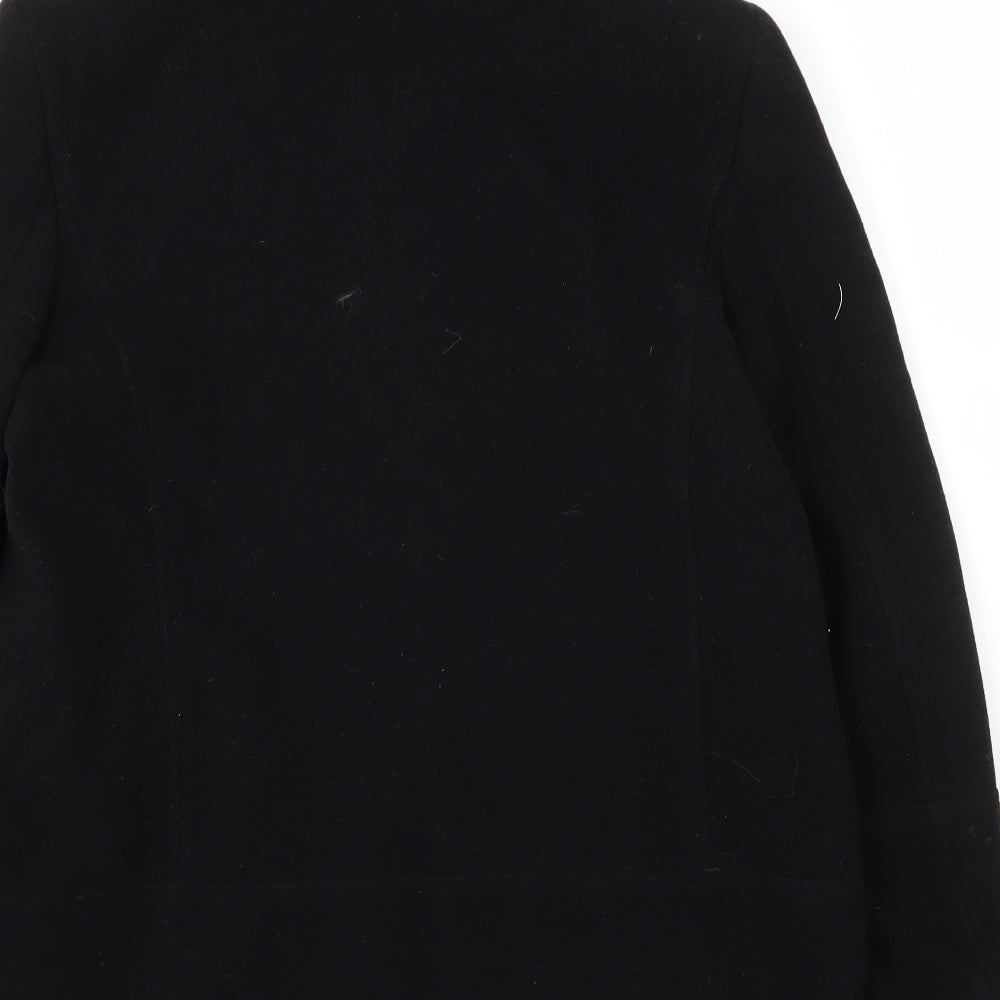 Etam Womens Black   Varsity Jacket Coat Size 12  Zip