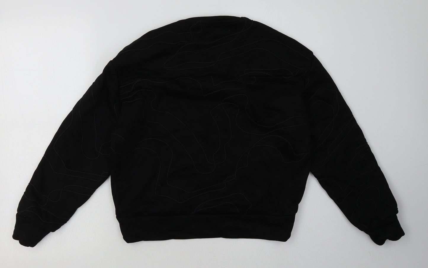COS Womens Black Geometric Cotton Pullover Sweatshirt Size XS  Pullover