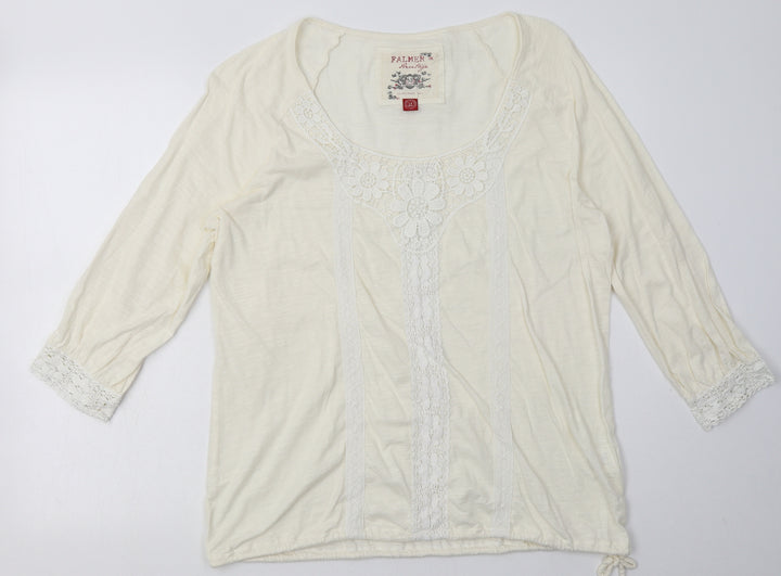 Matalan Womens Beige  Cotton Pullover Sweatshirt Size 16  Pullover