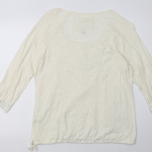 Matalan Womens Beige  Cotton Pullover Sweatshirt Size 16  Pullover