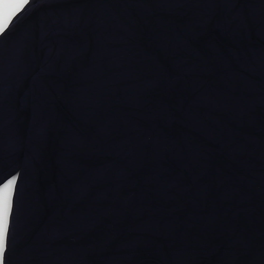 b&m Girls Blue  Cotton Basic Casual Size 8-9 Years Crew Neck Pullover - rainbows make me smile