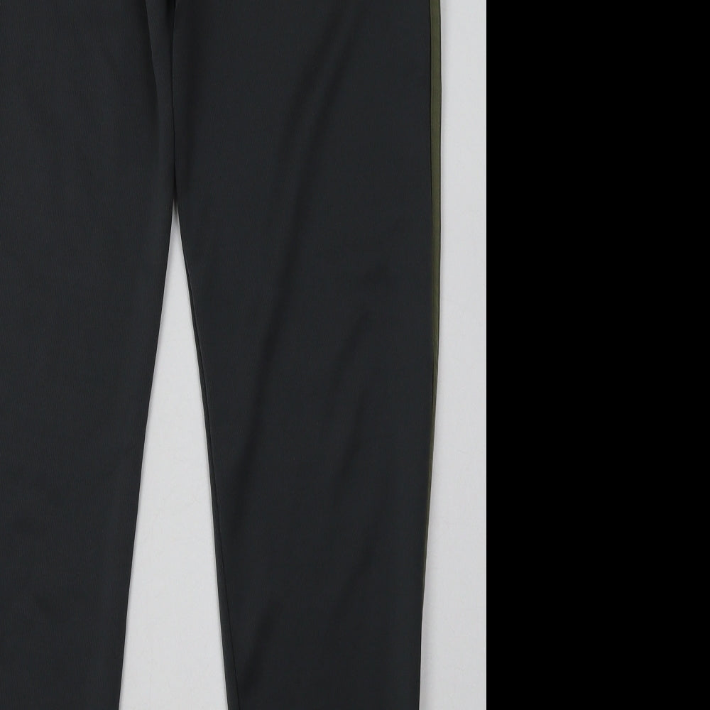 adidas Boys Grey Striped Polyester Jogger Trousers Size 13-14 Years  Regular Tie