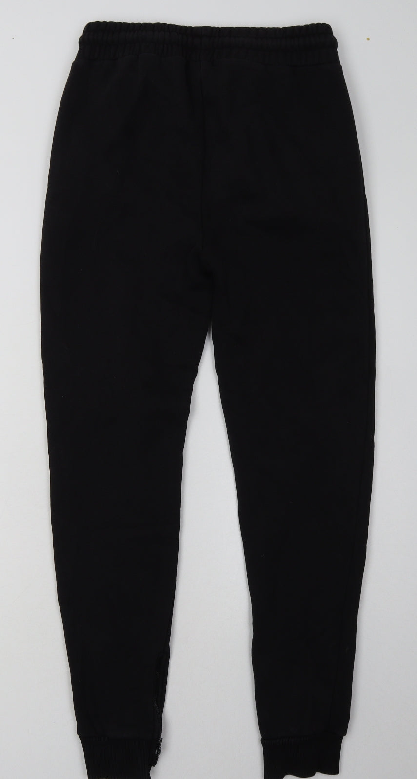 Hype Boys Black  Cotton Jogger Trousers Size 14 Years  Regular Tie