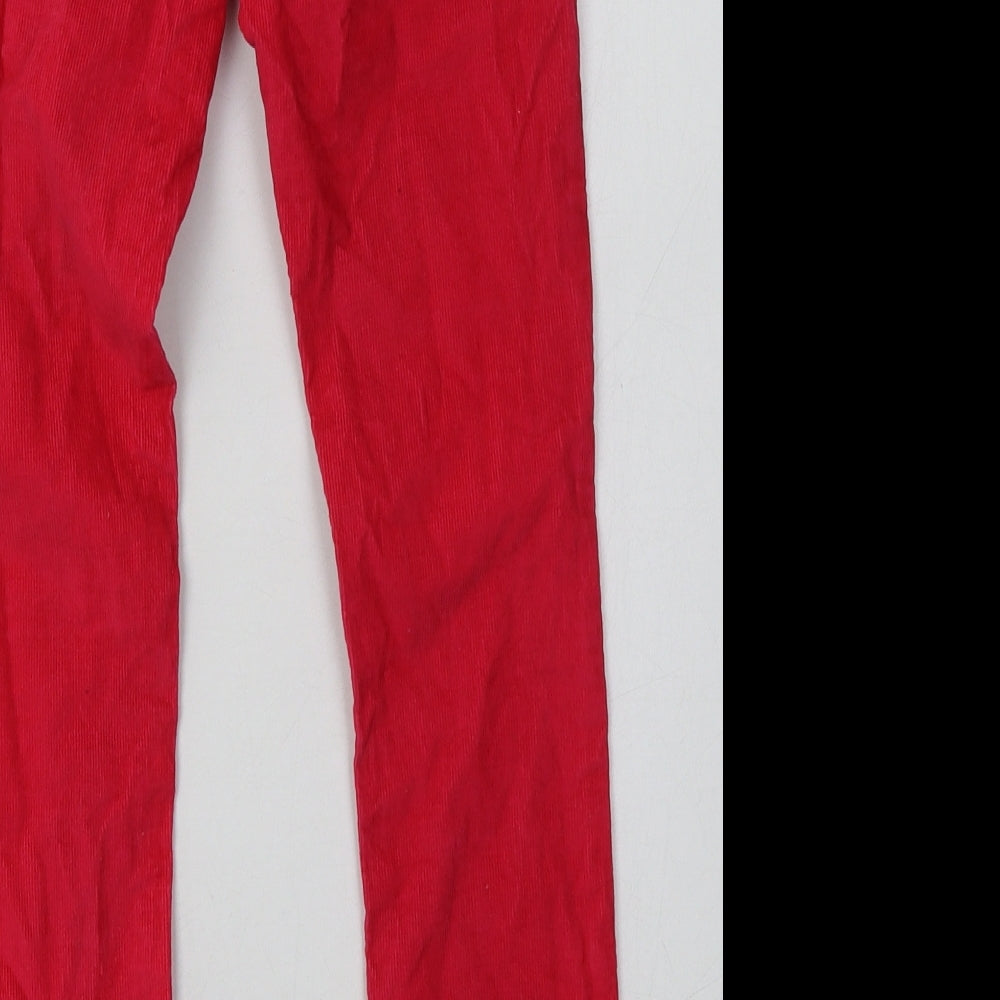 Gap Girls Pink  Cotton Capri Trousers Size 7 Years  Regular Hook & Eye