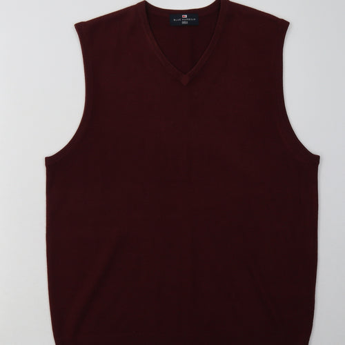 Marks and Spencer Mens Red  Acrylic Pullover Sweatshirt Size M