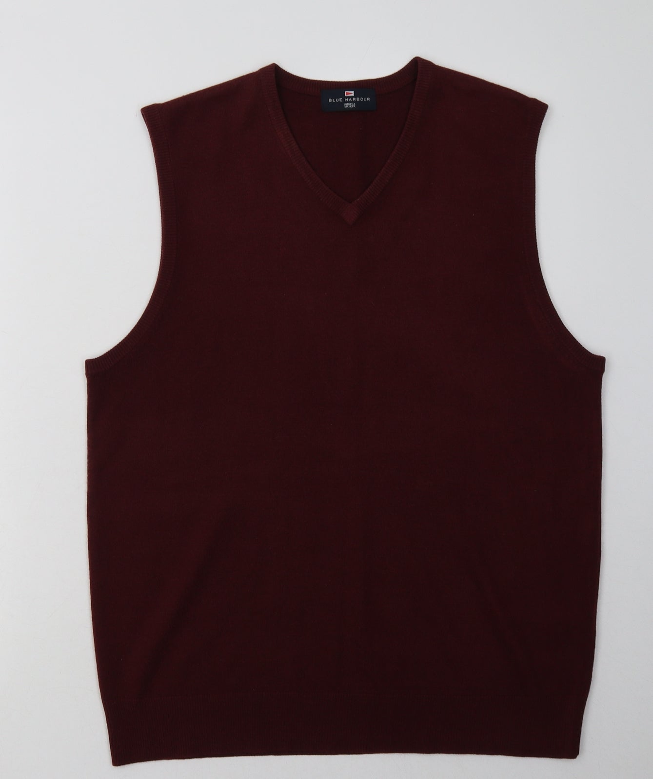 Marks and Spencer Mens Red  Acrylic Pullover Sweatshirt Size M