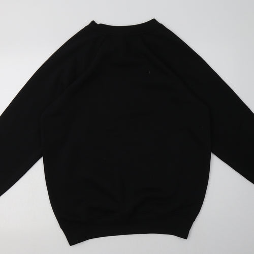 Alexandra Mens Black  Polyester Pullover Sweatshirt Size M