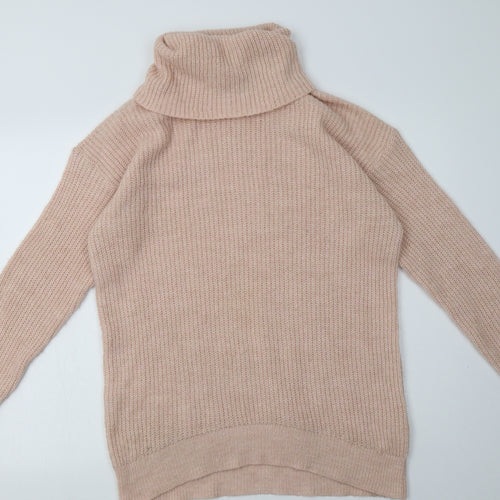 New Look Womens Pink  Acrylic Pullover Sweatshirt Size S  Pullover