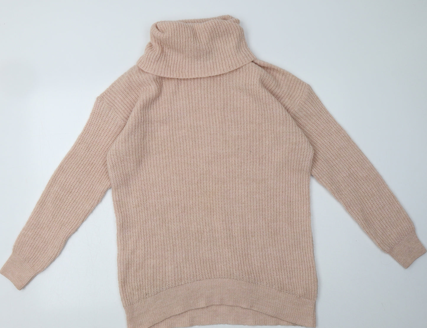 New Look Womens Pink  Acrylic Pullover Sweatshirt Size S  Pullover