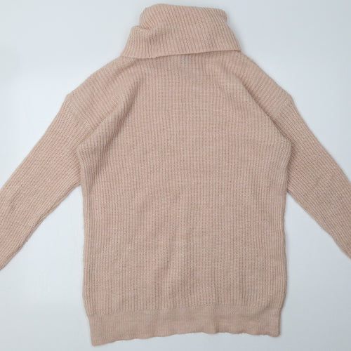 New Look Womens Pink  Acrylic Pullover Sweatshirt Size S  Pullover