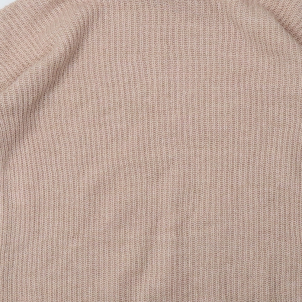 New Look Womens Pink  Acrylic Pullover Sweatshirt Size S  Pullover