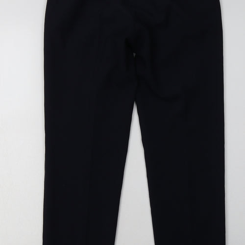 Marks and Spencer Mens Blue  Polyester Capri Trousers Size 28 L31 in Regular Button