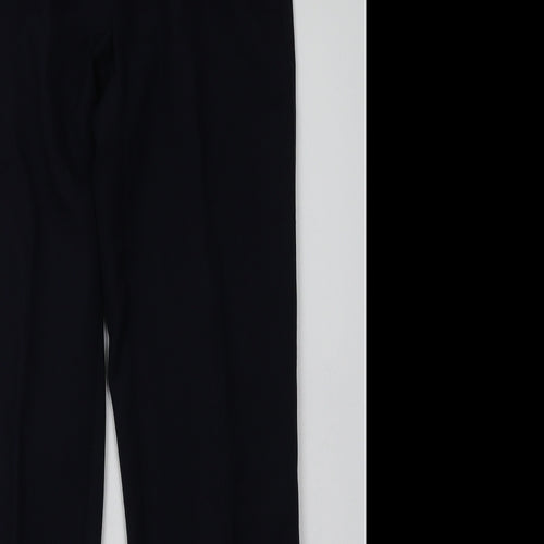 Marks and Spencer Mens Blue  Polyester Capri Trousers Size 28 L31 in Regular Button