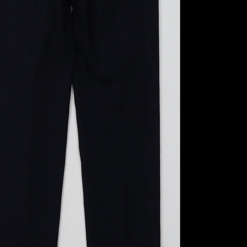 Marks and Spencer Mens Blue  Polyester Capri Trousers Size 28 L31 in Regular Button