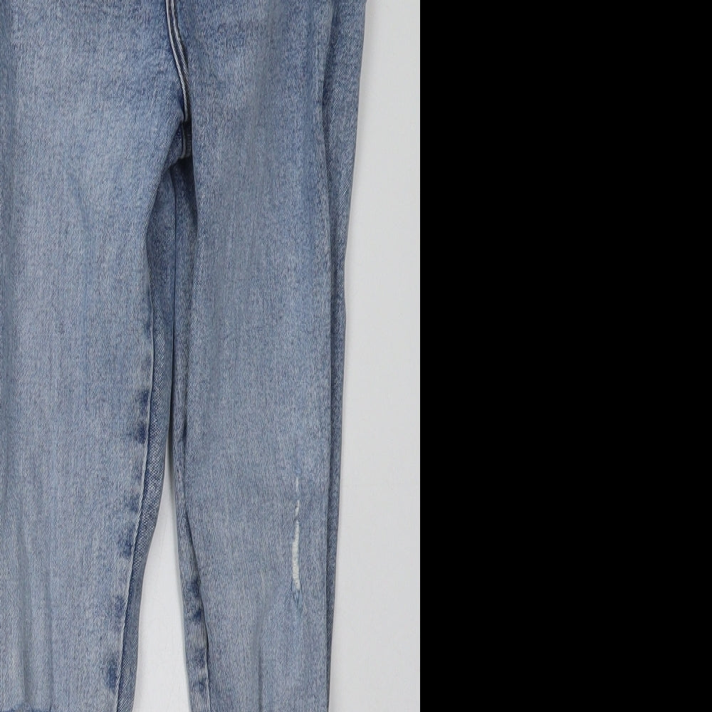 River Island Girls Blue  Cotton Straight Jeans Size 11 Years  Regular Button