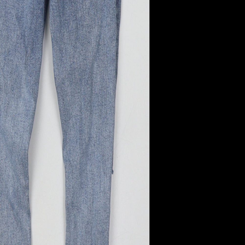 River Island Girls Blue  Cotton Straight Jeans Size 11 Years  Regular Button
