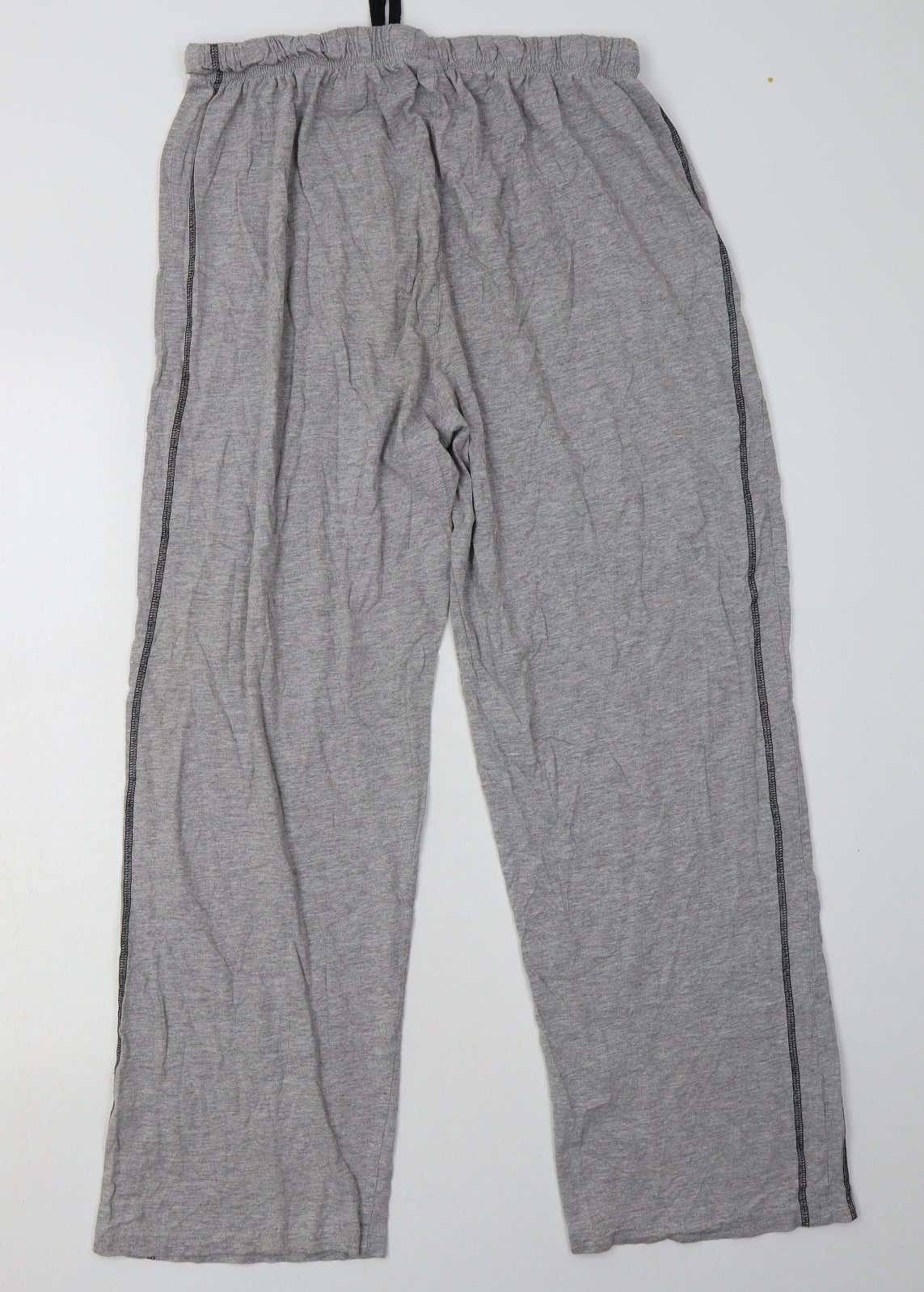 George Mens Grey  Cotton  Pyjama Pants Size L  Tie