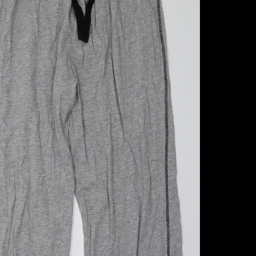 George Mens Grey  Cotton  Pyjama Pants Size L  Tie