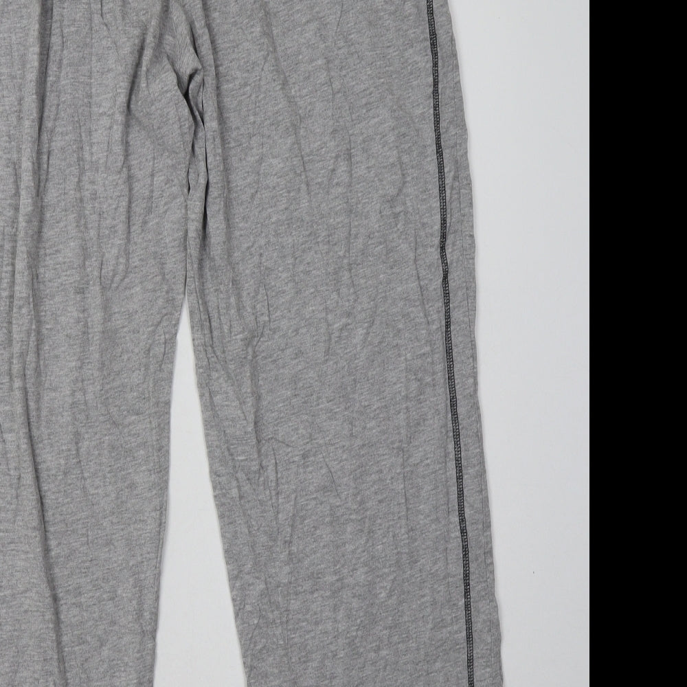 George Mens Grey  Cotton  Pyjama Pants Size L  Tie