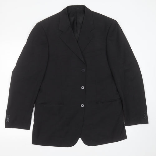 Brook Taverner Mens Grey  Polyester Jacket Suit Jacket Size 40