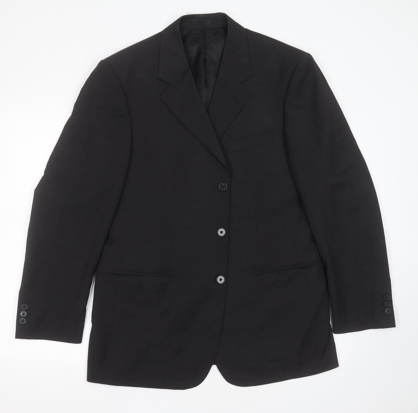 Brook Taverner Mens Grey  Polyester Jacket Suit Jacket Size 40