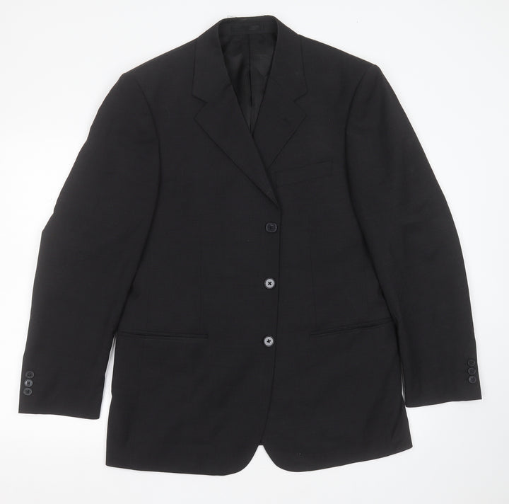 Brook Taverner Mens Grey  Polyester Jacket Suit Jacket Size 40