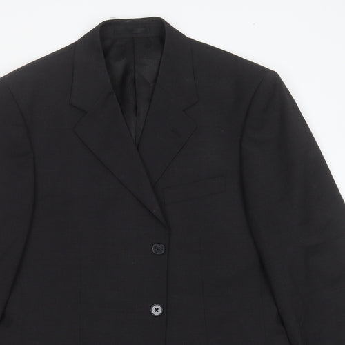 Brook Taverner Mens Grey  Polyester Jacket Suit Jacket Size 40