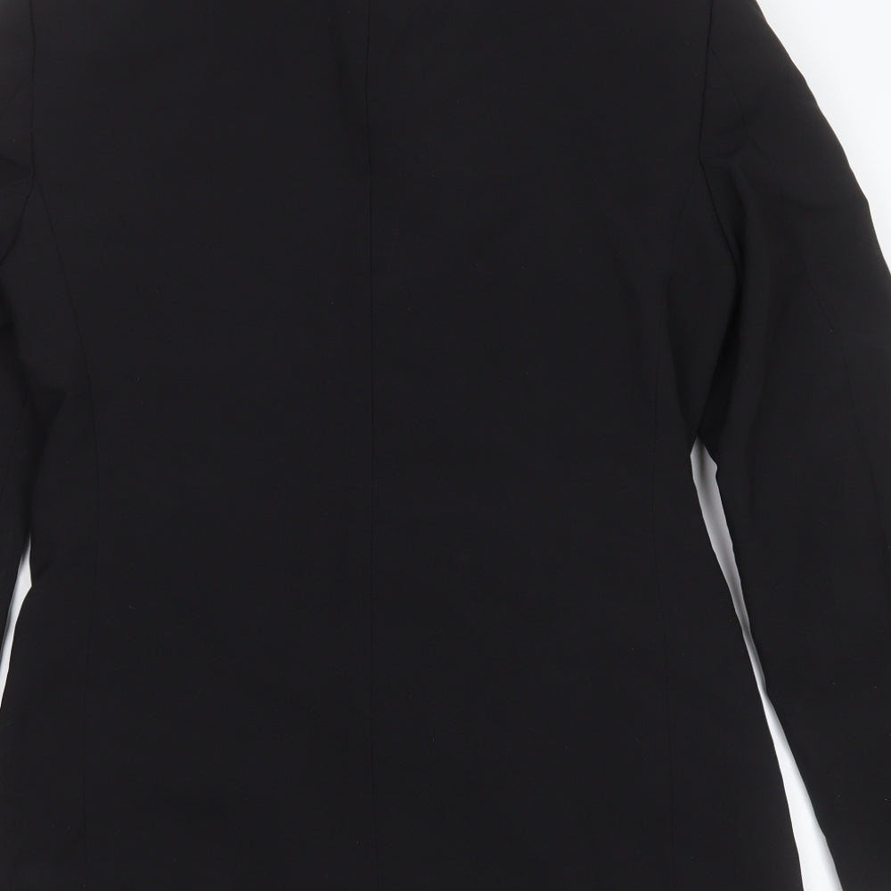 F&F Mens Black  Polyester Jacket Suit Jacket Size 36