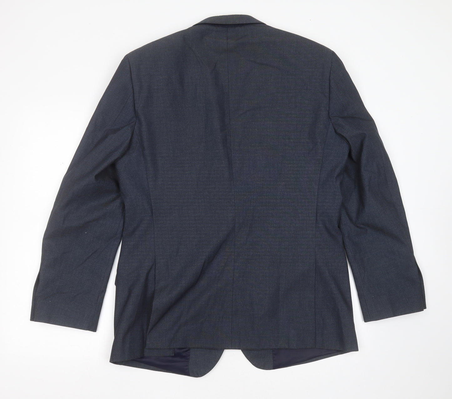F&F Mens Blue  Polyester Jacket Suit Jacket Size 42