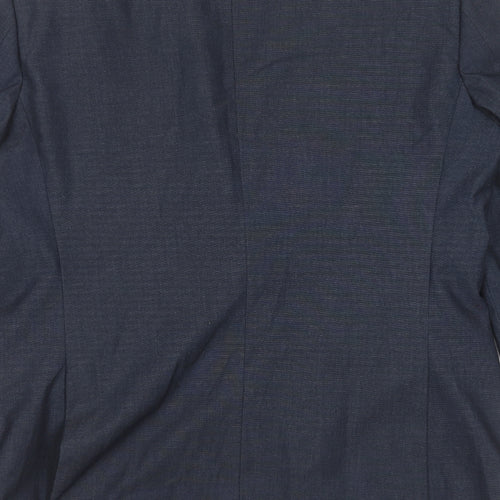 F&F Mens Blue  Polyester Jacket Suit Jacket Size 42