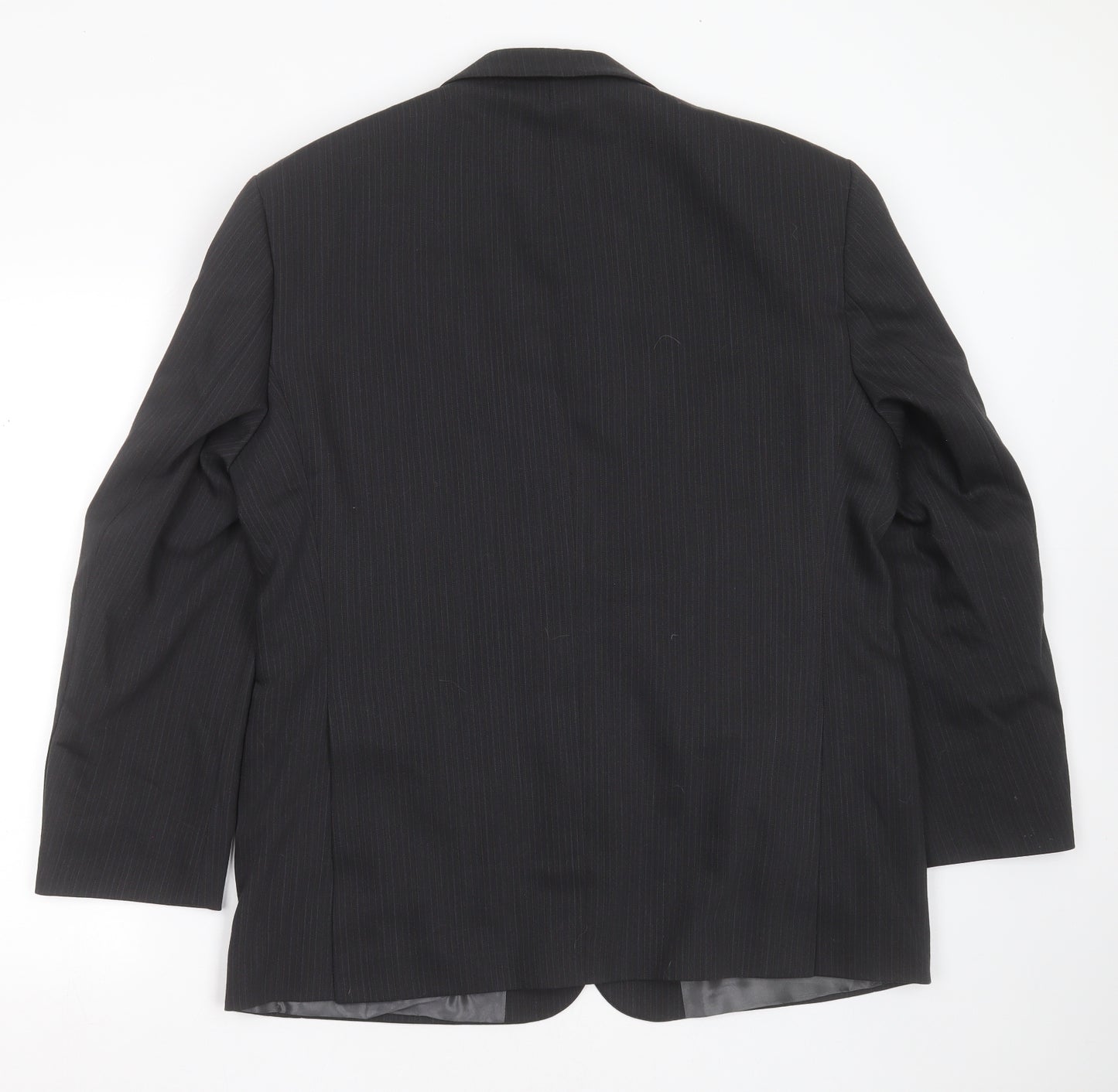 BHS Mens Grey Herringbone Polyester Jacket Suit Jacket Size 42