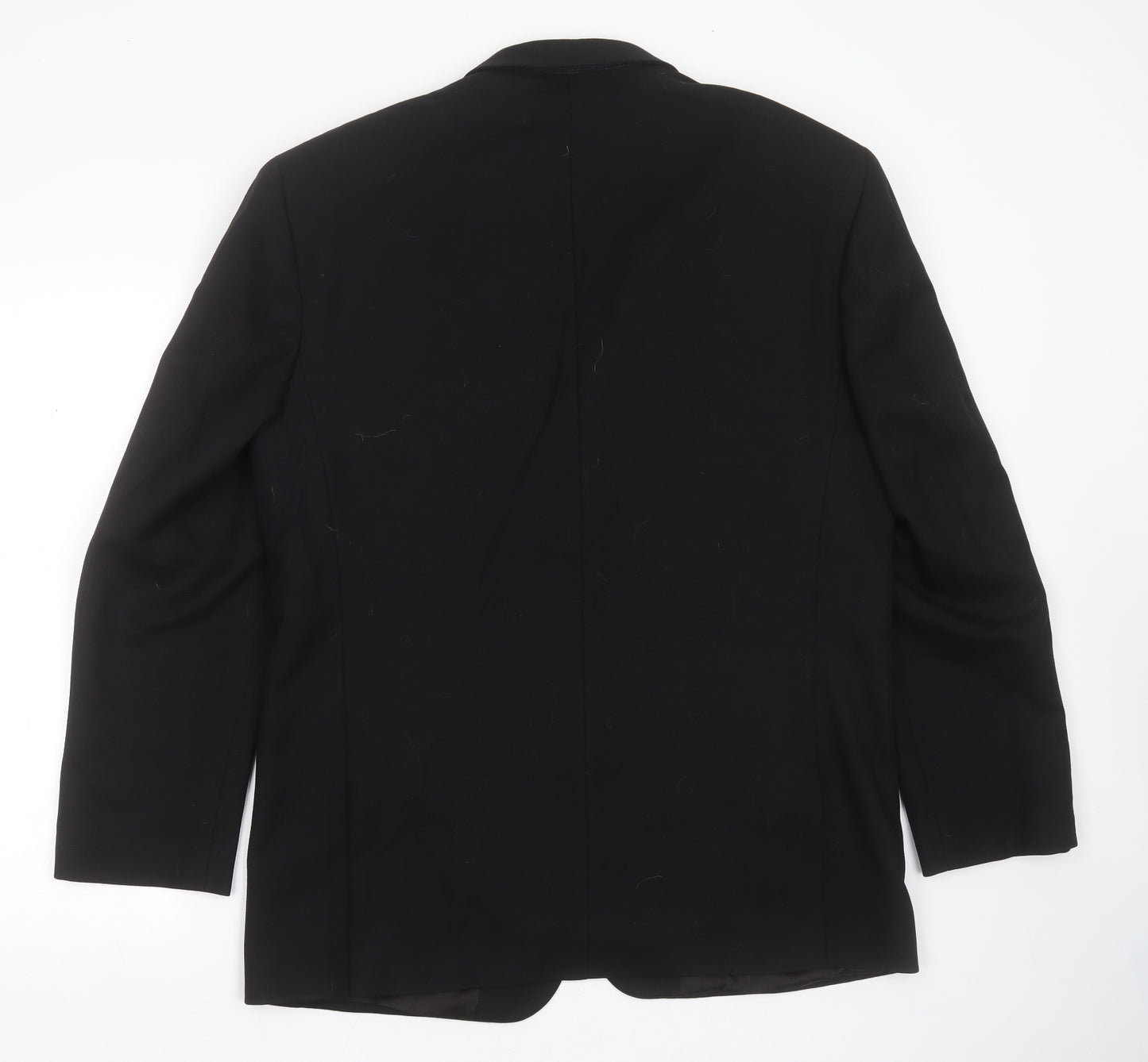 howard hardy Mens Black  Wool Jacket Suit Jacket Size 42