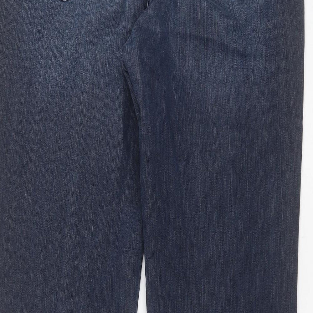 Bruhl Mens Blue  Cotton Straight Jeans Size 36 in L31 in Regular