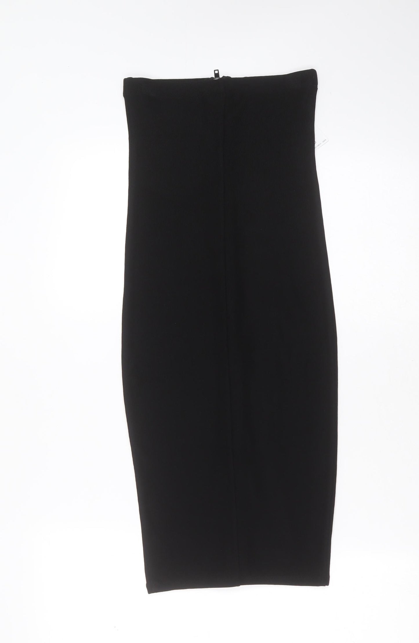 NEXT Womens Black  Viscose Straight & Pencil Skirt Size 6   Zip