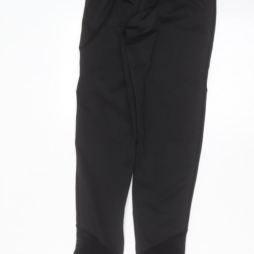 Preworn Womens Black  Polyester Capri Leggings Size S L28 in Extra-Slim