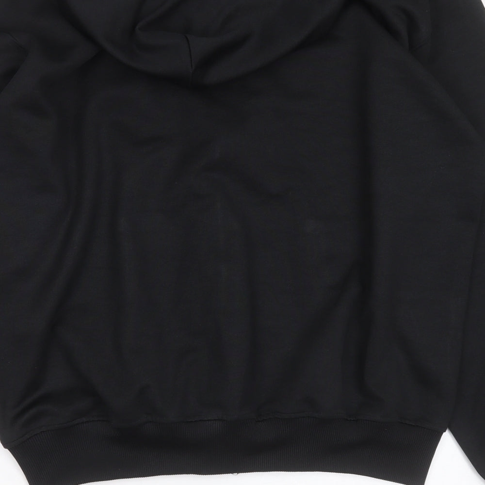Fred Perry Mens Black  Cotton Full Zip Hoodie Size XL