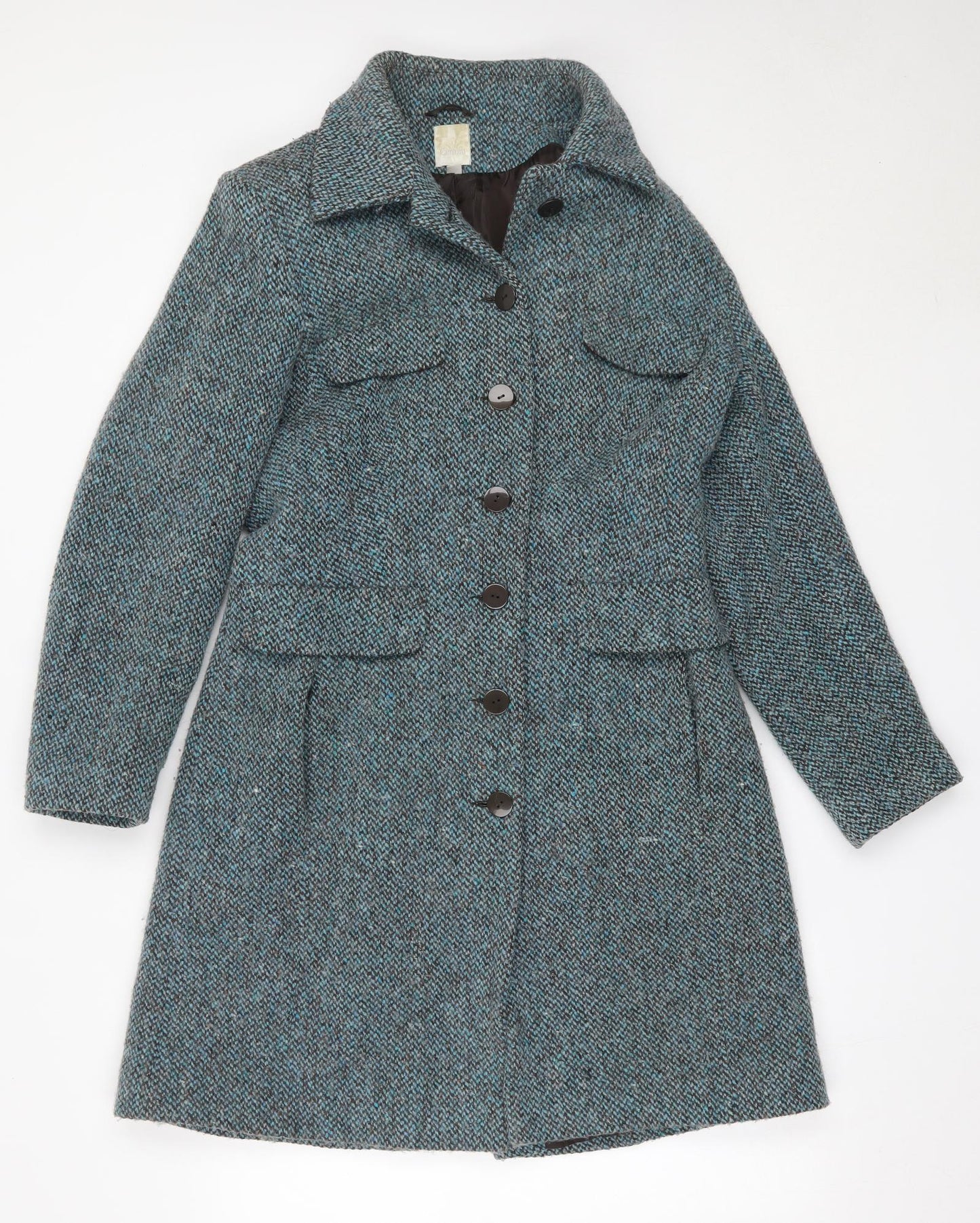 Camaïeu Womens Blue   Overcoat Coat Size 16
