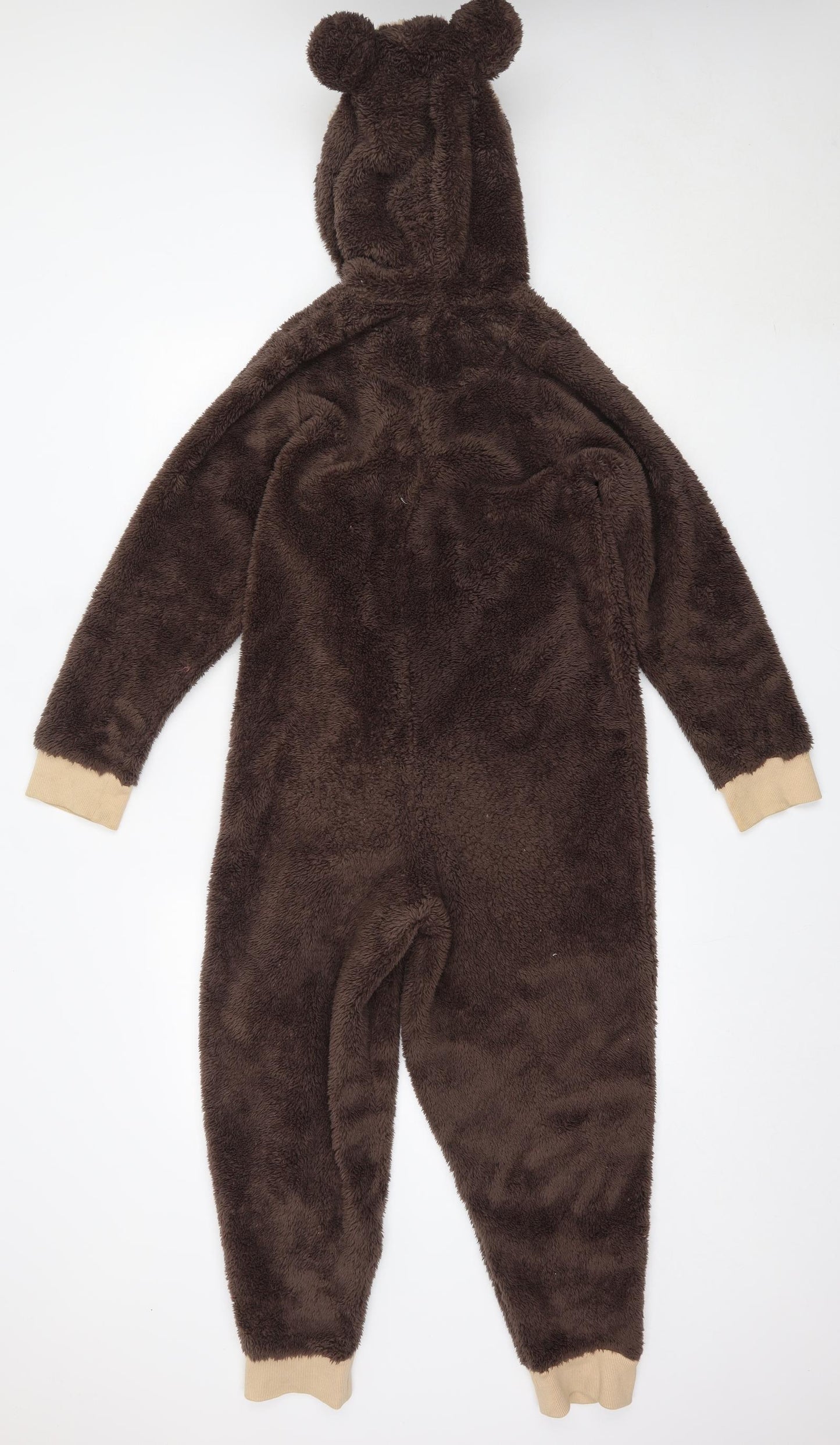 Marks and Spencer Boys Brown Solid Polyester  One Piece Size 11-12 Years   - bear