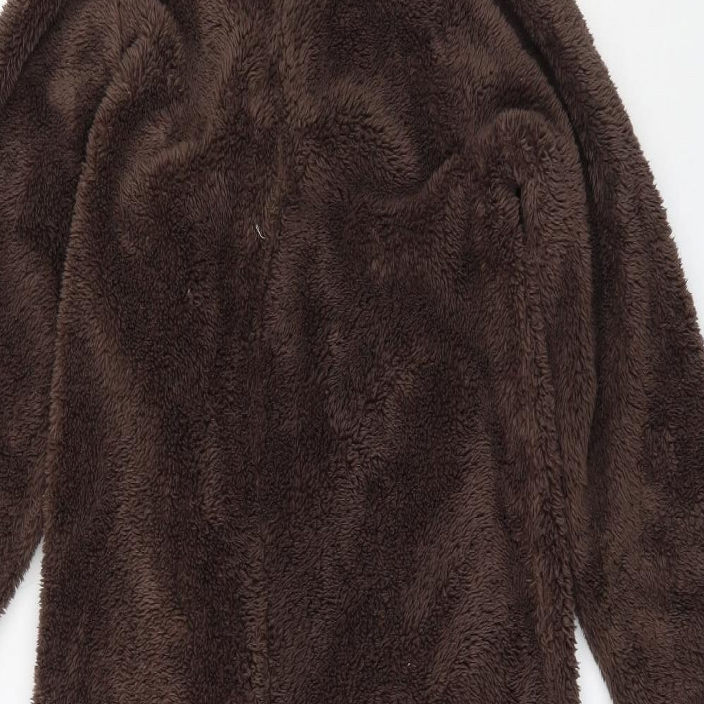 Marks and Spencer Boys Brown Solid Polyester  One Piece Size 11-12 Years   - bear